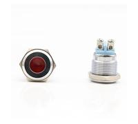 12mm Metal Indicator Button LED Power Signal Light 6V24V220V AC/DC 1Pcs(3-6V Green)