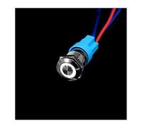12mm Metal Push Button Switch Flat Head Ring Power 5V 12V 24V 220V Self-reset Momentary locking Car Auto Eng IDGTTLDF(White-Round,FLAT_LOCKING LATCHING_110V)