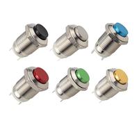 12mm Momentary Button Switch Car Start Horn Self Reset 5/20/100PCS(Green,20PCS)