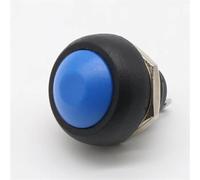 12mm Momentary Push Button Switch OFF-ON Self Return 6Pcs(Blue)