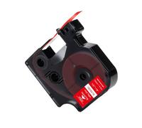 12mm Multi Color Label Tape Compatible with 18432 18444 18435 18438 18441 1805243 1805435 for Use with 4200 5200 Label Makers(White on Red)