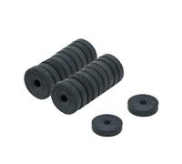 12mm O.d. X 3mm I.d. X 3.3mm Thick Y10 Ferrite Magnets - 0.1Kg Pull (Pack Of 20)