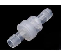 12mm Plastic Check Valve Non-Return for Aquarium Air Pump Fuel Line Inline Backflow Preventer Transparent Hose Barb 1 Piece