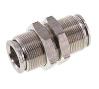 12mm Push-in Fitting Stainless Steel FKM Bulkhead