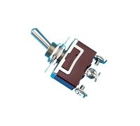 12mm Rocker Switch IP22 KN3C-102 Screw Pin 3 2-Speed Button Switch With Waterproof Cap Glued Wood Silver Dot