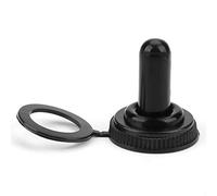 12mm Rocker Toggle Switch Rubber Cap Boot Cover, Black for Marine Boat Automotive