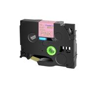 12mm Satin Ribbon Tape Compatible With RW34 RN34 R234 RE34 RE31 For PTH110 Label Maker(Gold On Pink)
