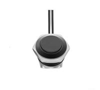 12mm Self-Resetting Momentary Rocker Switch, Waterproof Metal Push Button with Indicator Light, Flame-Retardant Housing for Industrial Control Panels(B)