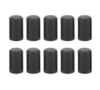 12mm Silicone Intake Hose Covers, 10PCS Blue Auto Vacuum Hose Caps Tubing End Stoppers - Durable Protection, Weather, Universal Fit (Black)