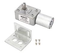 12mm Single Shaft DC Gear Motor Self Locking Reversible DC12V Speed Reduction Gear Motor for Various Automatic Applications (30RPM)