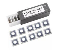 12mm Square Straight Carbide Inserts for Woodturning with 10Pcs and 12Mm size 10pcs crafted from Wood enhancing your project capabilities
