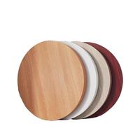 12mm Thick Round White Wood Replacement Board, 30-Inch Easy to Assemble, Ideal for Small Spaces, Center Tables for Kitchen & Outdoor Use