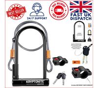 12mm U-Lock with Braided Cable - Maximum Anti-Theft Protection for Bikes