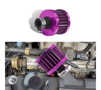 12mm Universal Cone Air Intake Filter Breather - High-Flow Cold Air Filter for Small Engines, Car & Motorcycle - Mini Aluminum Intake Accessory (Purple)