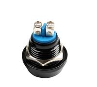 12mm Waterproof Momentary Round Stainless Steel Metal Push Button Switch Car Start Horn Speaker Bell Automatic Reset 1NO 1pcs(Screw feet,M)