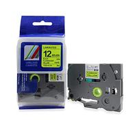 12mm Width Laminated Label Tape for Brother P-Touch PT-1000. Black ON Flourescent Yellow. 8m in Length. TZe-C31. See Description for List of Compatible Printers. TZ-C31