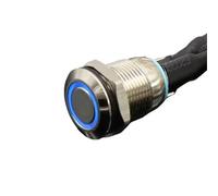 12MM With 3V 5V 12V 24V 220V Metal Button Switch Momentary Push Auto Reset Illuminated 1Pcs(3,220 V)