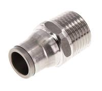 12mm x 1/2'' NPT Push-in Fitting with Male Threads Stainless Steel FKM