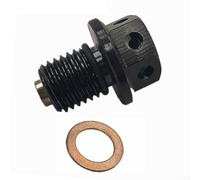 12mm x 1.5 Thread Oil Drain Bolt Magnetic for capture 12mm x(Black) | Precise 12mm x 1.5 thread, CNC machined accuracy, ensures tight seal, stops oil leaks, fits models