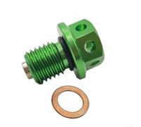 12mm x 1.5 Thread Oil Drain Bolt Magnetic for capture 12mm x(Green) | Precise 12mm x 1.5 thread, CNC machined accuracy, ensures tight seal, stops oil leaks, fits models