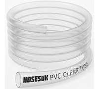 12mm x 15mm Clear PVC Tubing Flexible Pipe 0.5 Metre (1.64 Ft) Length