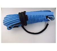 12mm x 30m Blue Synthetic Winch Cable Spectra Winch Rope ATV Winch Accessories Off-Road Recovery Rope Heavy-Duty Towing Line for Trucks and SUVs