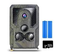 12MP 1080P Trail Game Camera W/Micro Card Batteries Motion Activated Hunting Camera Wildlife Infrared Night Scouting Camera(32G Card Card reader)