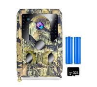 12MP 1080P Trail Game Camera W/Micro Card Batteries Motion Activated Hunting Camera Wildlife Infrared Night Scouting Camera(32G Card Card reader-01)