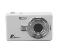 12MP Digital Camera, 1080P Video, 2.4in TFT Screen, 16X Zoom, Auto Focus, Smile Detection, Countdown Shooting, Multi Color Filters, Digital Camera for Student Vlog (White)