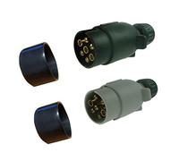 12N & 12S 7 Pin Plastic Plugs for Caravans with Covers 12 Volt LMX2623