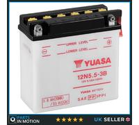 12N5.5-3B Yuasa Motorcycle Battery 12V 5.5Ah 55A