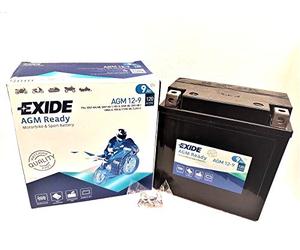 12N9-4B / 12N9-4B-1 EXIDE AGM 12-9 VRLA Sealed Motorcycle Battery 12V 9AH 120A - 1 Year Warranty