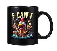 12oz Chicken Shaped Ceramic Mug - Cute Hot Coffee, Tea and Drinks Mug for Men and Women | Funny Desk Gift, Birthday Gift, Office, Kitchen, Le