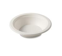 12oz Compostable Bagasse Bowl - 360ml Eco-Friendly Sugarcane Bowls | 13.5cm x 4cm Biodegradable, Sturdy Disposable Bowls for Soup, Salads, BBQs, Parties & Everyday Use (100)