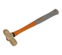 12Oz Non-Sparking Ball Pein Hammer With Shock Absorbing Grip