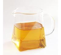 12oz Pitcher Glass Tea Pitcher Small Glass Serving Pitcher High Temperature Resistant Clear Glass Tea Cup Chinese Kungfu Teaset 350ml Fair Cups with Handle Cha Hai Gong Dao Bei Gongfu Teaware