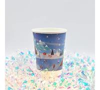 12oz Winter Wonderland Christmas Paper Cups - Disposable Christmas Coffee Cups (500, 12oz)