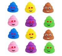 12P Mochi Squishy Poop Toys,Mini Poo Mochies Squishies Moji Poo for Party Bags,Small Kawaii Soft Fidget Toy Party Bag Fillers for Kids Boys Girls Birthday Joke Present,Christmas Stocking Filler Gift
