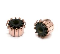 12P Teeth Motor Commutator, Hook Type Copper Commutator for Power Tools and DC Motors, 19.2x8x15.2mm OD ID Height