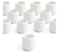 12Pack 3 oz Mini Cream Pitcher, Mini Ceramic Cream Pitcher, Small Creams Jugs, White Porcelain Creams Pitcher for Milk, Coffee, Jam, Sauces