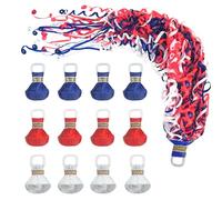 12pack 4th of July Red White & Blue Confetti Poppers No Mess, Hand Throw Party Poppers,Magic Paper Cracker for Celebrating 4th of July,Conventions, Party Favors