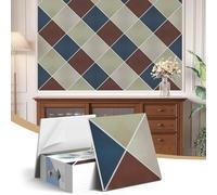 12Pack Acoustic Panels, Self-Adhesive Sound Proof Panels for Walls, 3D Retro Stylish Acoustic Brick Wall Panels, Decorative Tiles for Studio, Home, Offices, 12"×12"×0.4", Modern Serenity