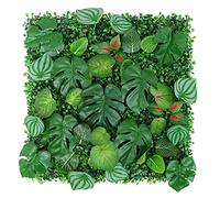12Pack Artificial Hedge Panels 20Inch Green Grass Wall Decor Faux Boxwood Privacy Fence for Garden Indoor/Outdoor Landscaping Elegant Backdrop