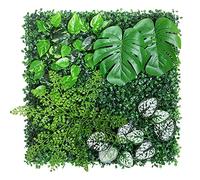 12Pack Artificial Hedge Panels 20Inch Square Green Grass Wall Decor Faux Boxwood Privacy Fencing for Garden Indoor/Outdoor Use Easy Installation