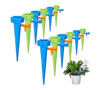12Pack Automatic Watering Devic, Adjustable Plant Waterer Self Watering Spikes with Slow Release Control Valve Switch for Outdoor and Vacation Plant Watering