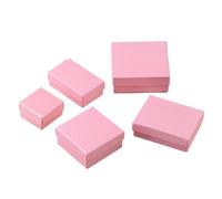 12pack Cardboard Jewelry Box Earings Rings Necklace Storage Boxes 7x9x3cm Kraft Paper Travel Wedding Gift Case for Birthday Jewellery(Color-16,5x5x3cm)