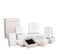 12pack Cardboard Jewelry Box Earings Rings Necklace Storage Boxes 7x9x3cm Kraft Paper Travel Wedding Gift Case for Birthday Jewellery(Color-11,5x5x3cm)