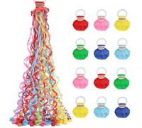 12pack colorful No Mess Confetti Poppers,Graduation Streamer Poppers,Hand Throw Party Poppers,Magic Paper Cracker for Easter Celebration Birthday,Engagement,School Party,Wedding Send Off party Favors