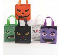 12Pack Halloween Candy Bags, Non-Woven Reusable Gift Totes for Trick or Treating, Treats Snacks, Goodie and Sweet Bags Party Supplies