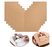 12Pack Kraft Notebooks, A5 Size Blank Paper Sketchbooks Journals in Bulk, 30 Sheet, 60 Pages, 80GSM, 8.3x5.5 Inch, Kraft Paper Notebooks Set for Students Travelers School Office.(Brown)